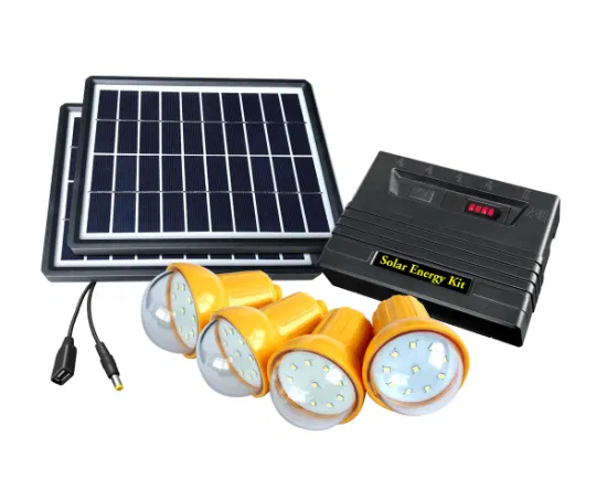 5W/10W ソーラーパネルキット、3 個の PC 電球と家庭用照明用モバイル充電器付き (オフ時)